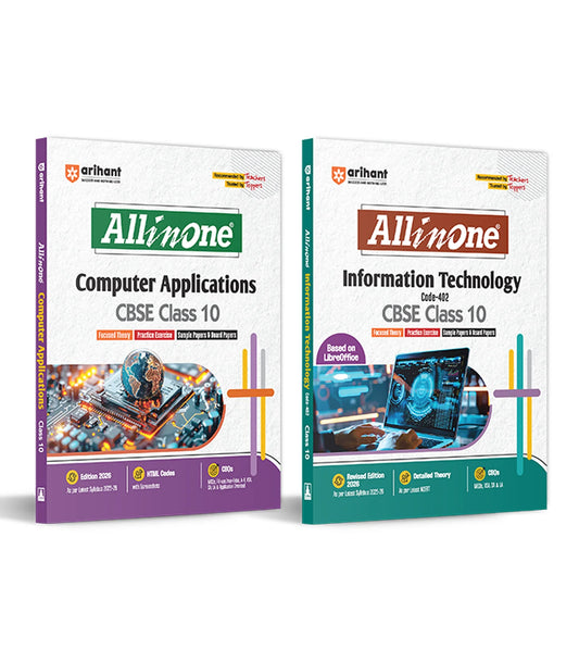 Combo of CBSE All in One Class 10th Exam 2025-26 | Information Technology & Computer Application