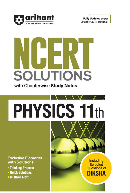 NCERT Solutions Physics Class 11th with Chapterwise Study Notes | English Medium