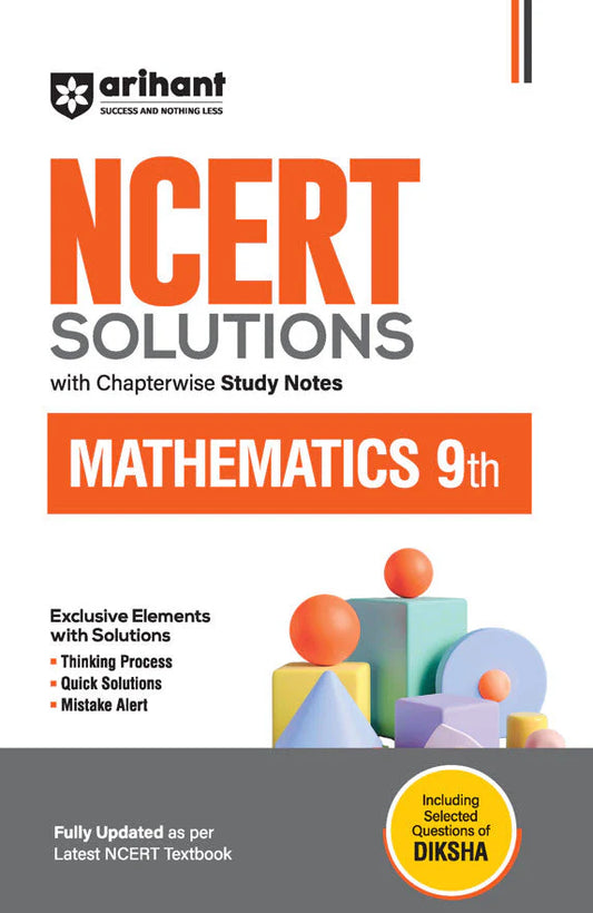 NCERT Solutions Mathematics Class 9th with chapterwise study notes | English Medium