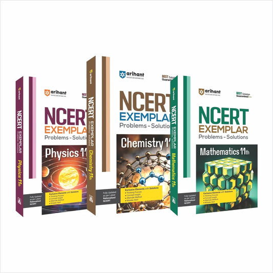 Combo of NCERT Exemplar Physics, Chemistry & Mathematics Class 11th | English Medium
