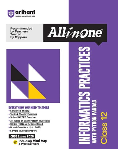 Class 12 Informatics Practices with Python Pandas All in One | Arihant | Latest Edition
