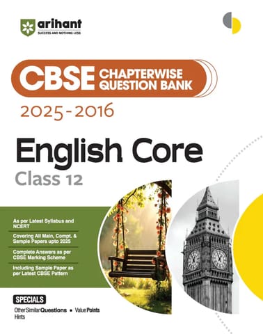 Arihant CBSE Chapterwise Question Bank English Core Class 12 | Latest Edition