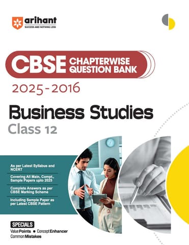 Arihant CBSE Chapter wise Question Bank Business Studies | Value Points, Concept Enhancer and Common Mistakes Class 12 | Latest Edition