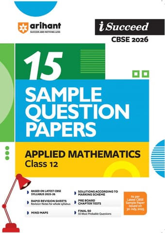 Arihant Sample paper I Succeed CBSE Applied Mathematics Class 12 | Latest Edition