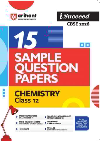 Arihant Sample paper I Succeed CBSE Chemistry Class 12 | Latest Edition