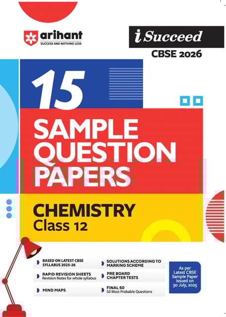 Arihant Sample paper I Succeed CBSE Chemistry Class 12 | Latest Edition