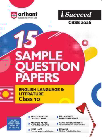 Arihant Sample paper I Succeed CBSE English Language and Literature Class 10 | Latest Edition