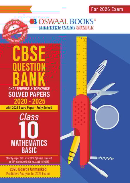Class 10 Mathematics (Basic) Question Bank | Oswaal | Latest Edition