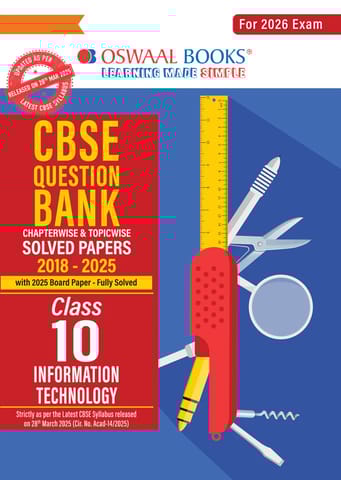 Class 10 Information technology Question Bank | Oswaal | Latest Edition