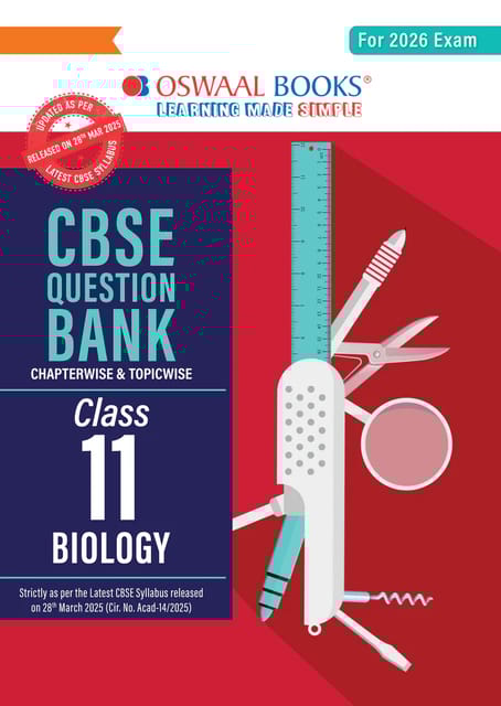Class 11 Biology Question Bank | Oswaal | Latest Edition