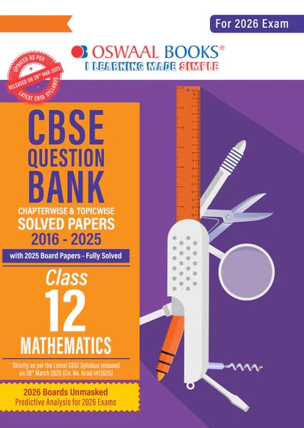 Class 12 Mathematics Question Bank | Oswaal | Latest Edition