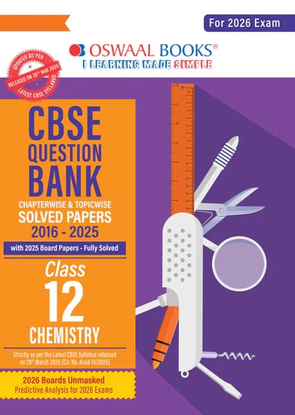 Class 12 Chemistry Question Bank | Oswaal | Latest Edition