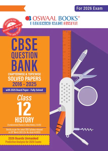 Class 12 History Question Bank | Oswaal | Latest Edition