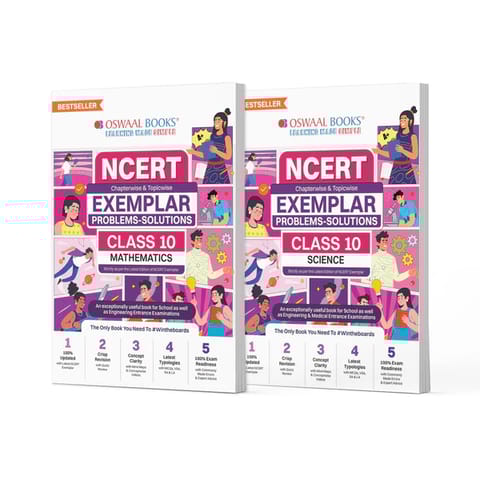 NCERT Exemplar (Problems Solutions) Class 10 Mathematics and Science (Set of 2 Books) For Latest Exam