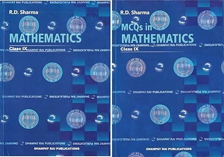 Dhanpat Rai Mathematics with MCQs Class 9 (Set of 2 Books) by Rd Sharma | Latest Edition