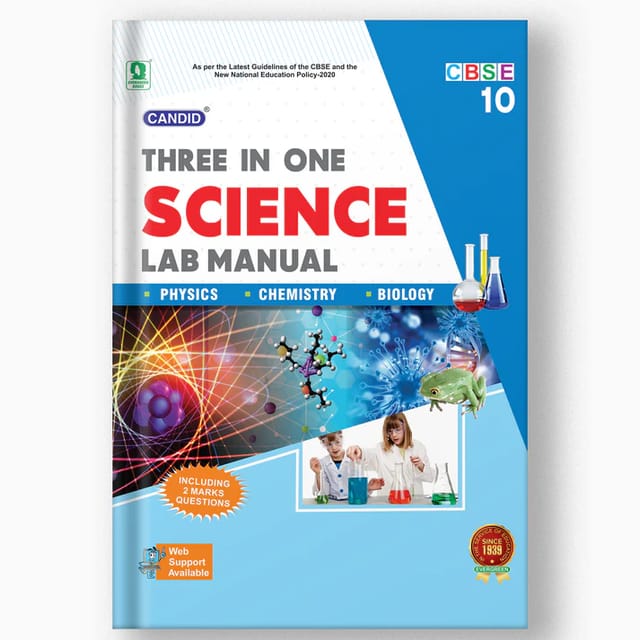 CANDID 3 IN 1 SCIENCE LAB MANUAL 10