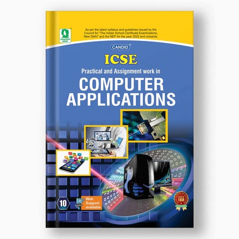 CANDID ICSE COMPUTER APPLICATIONS PRACTICAL NOTEBOOK 10
