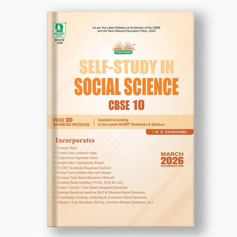 Self Study Social Science Class 10 | Evergreen | Latest Edition