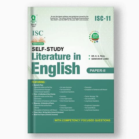 ISC Self Study Literature in English 11 PAPER 2