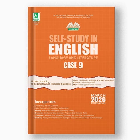 Self Study English Language and Literature Class 9 | Evergreen | Latest Edition