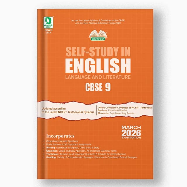 Self Study English Language and Literature Class 9 | Evergreen | Latest Edition
