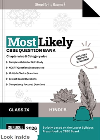 Gurukul Oswal Most Likely Question Bank Hindi B Class 9 | Latest Edition