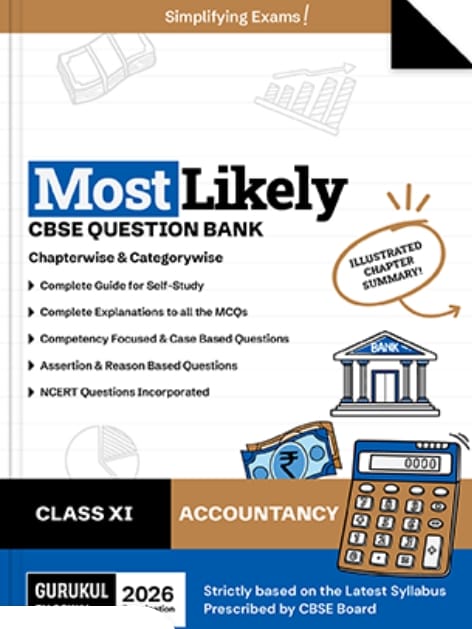 Gurukul Oswal Most Likely CBSE Question Bank Accountancy Class 11 | Latest Edition