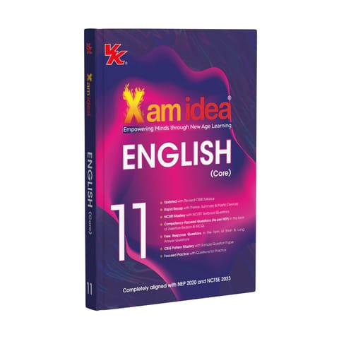 Xam idea Class 11 English Core (2026) | Latest CBSE Syllabus| NEP 2020 and NCFSE 2023 Aligned | With Competency Focused and Free Response Qs | Self Assessment Tests