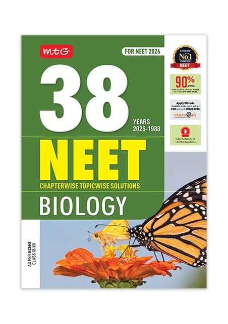 38 Years NEET Biology PYP with Chapterwise Topic wise Solutions for NEET 2026 Exam Get Free access of Smart Book and Video Solutions (Based on Latest Syllabus) #NEET38YearsOnTheGo