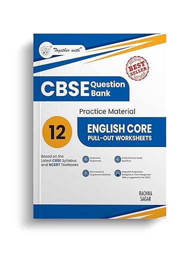 Together with CBSE Question Bank Class 12 English Core POW (Pull out Worksheets) for 2026 Exam (Chapterwise and Topic wise)