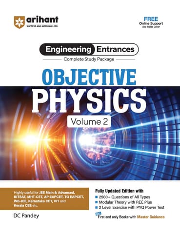 Complete Study Package Objective Physics Volume 2 for JEE and All Engineering Entrances | More than 5000+ Questions of All Types | By DC Pandey