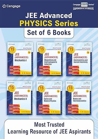 Cengage Physics Combo for JEE Advanced Mechanics 1 + Mechanics 2 + Magnetism and Electromagnetic Induction + Electrostatics and Current Electricity + Optics and Modern Physics + Waves and Thermodynamics Set of 6 Books