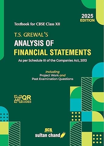 TS Grewal's Analysis of Financial Statements Textbook for CBSE Class 12