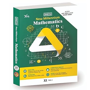 DINESH New Millennium Mathematics Book for Class 11 (2026 Session) | Complete CBSE Syllabus Coverage with NCERT Solution + Exemplar Problems (2 Volumes)