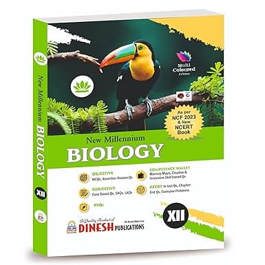 DINESH New Millennium BIOLOGY Book for Class 12 (CBSE Exam 2026 Session) | by Dinesh Publications | NCERT Solutions and Exemplar Problems