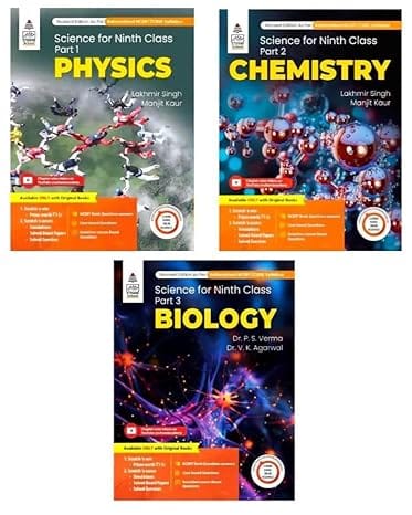 Schand Lakhmir Singh CBSE Physics, Chemistry & Biology for Class 9 - (Set of 3 Books) - Latest for 2026 Session