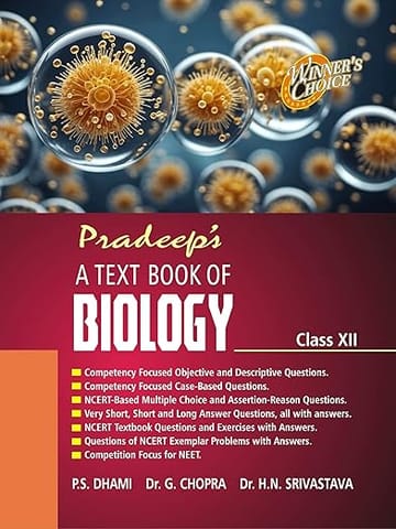 Pradeep's A Text Book of Biology for Class 12 (Examination 2026)