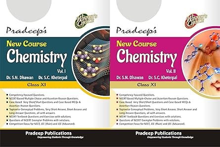 Pradeep's New Course Chemistry for Class 11 (Volume 1 and 2) Examination 2026