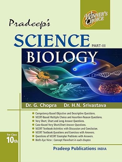 Pradeep's Science Biology Part 3 for Class 10 Examination 2026