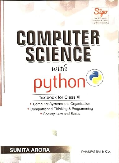 A Text Book Informatics Practices for Class 11 by Sumit Arora (2026 examination)