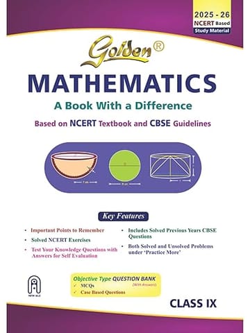 Golden Mathematics Guide Class 9 Based on NEW NCERT