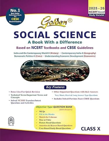 Golden Social Science Guide Class 10 Based on NEW NCERT