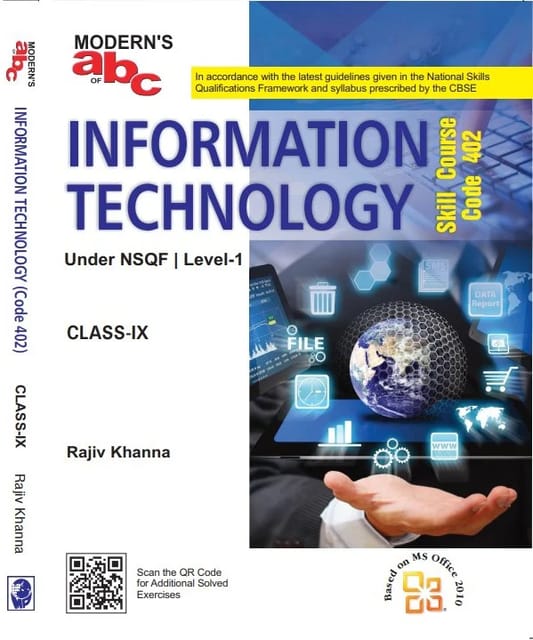 MODERN ABC OF INFORMATION TECHNOLOGY (CODE - 402) CBSE CLASS 9