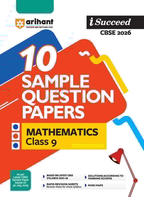 Class 9 Mathematics I Succeed Sample Paper CBSE | Arihant | Latest Edition