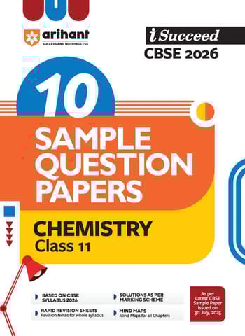 Class 11 Chemistry I Succeed Sample Paper CBSE | Arihant | Latest Edition