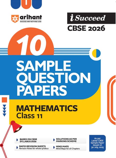 Class 11 Mathematics I Succeed Sample Paper CBSE | Arihant | Latest Edition