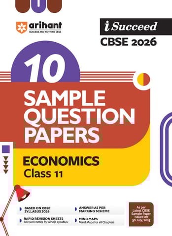 Arihant Sample paper I Succeed CBSE Economics Class 11 | Latest Edition