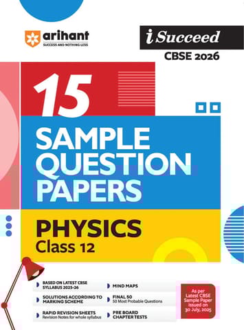 Arihant Sample paper I Succeed CBSE Physics Class 12 | Latest Edition