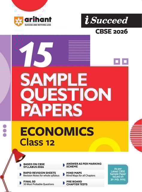 Arihant Sample paper I Succeed CBSE Economics Class 12 | Latest Edition