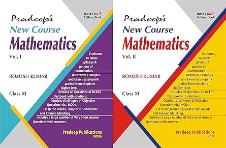 Pradeep'S New Course Mathematics Volume 1 and2 For Class 11
